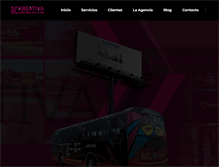 Tablet Screenshot of kreativapublicidad.com